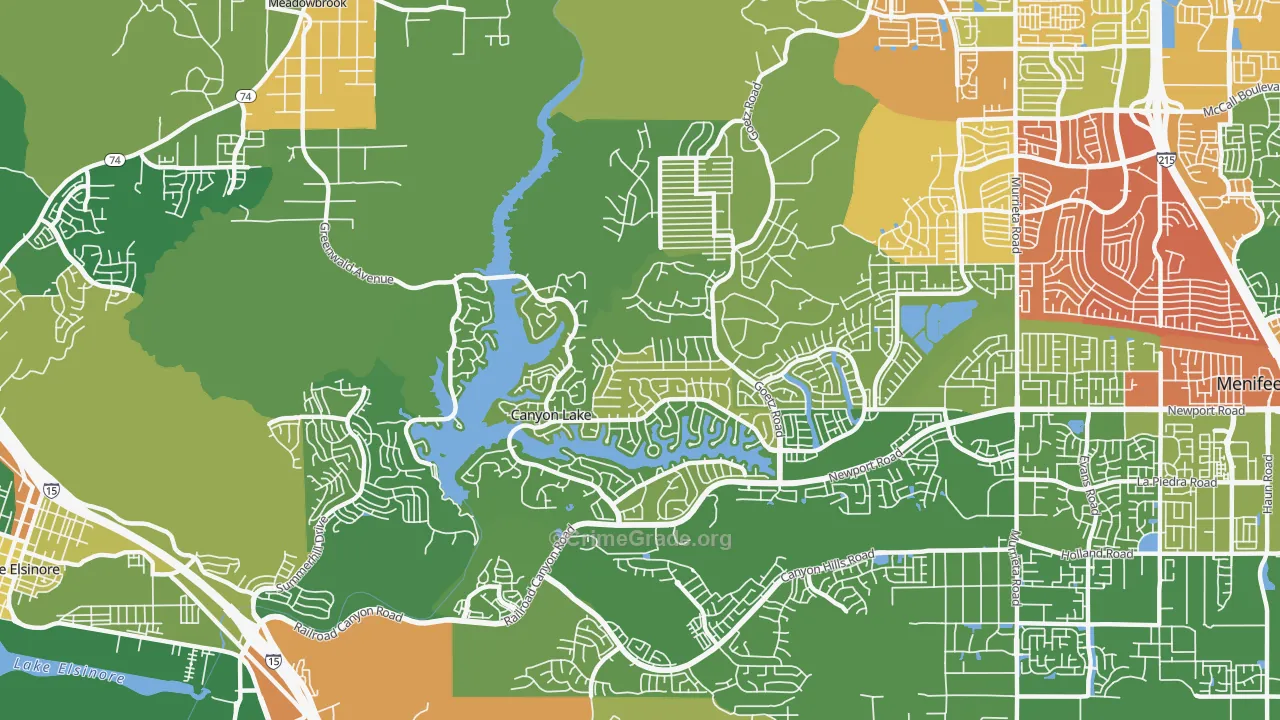 92587, CA Map of Drug-Related Crime Rates