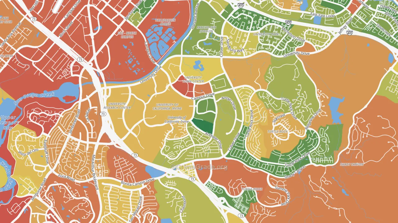 92617, CA Map of Drug-Related Crime Rates