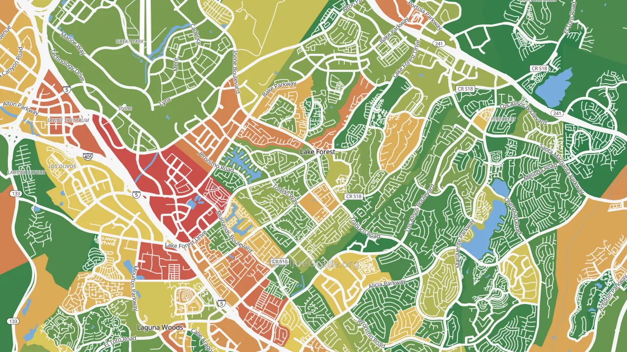 92630, CA Map of Drug-Related Crime Rates