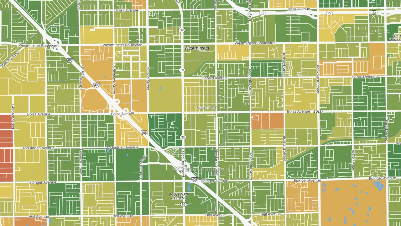 92655, CA Map of Drug-Related Crime Rates