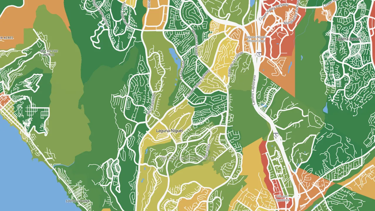 92677, CA Map of Drug-Related Crime Rates