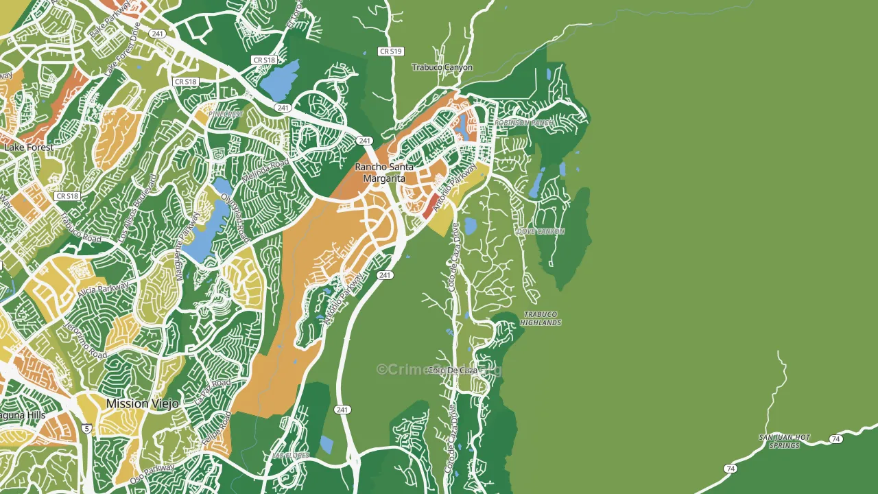 92679, CA Map of Drug-Related Crime Rates