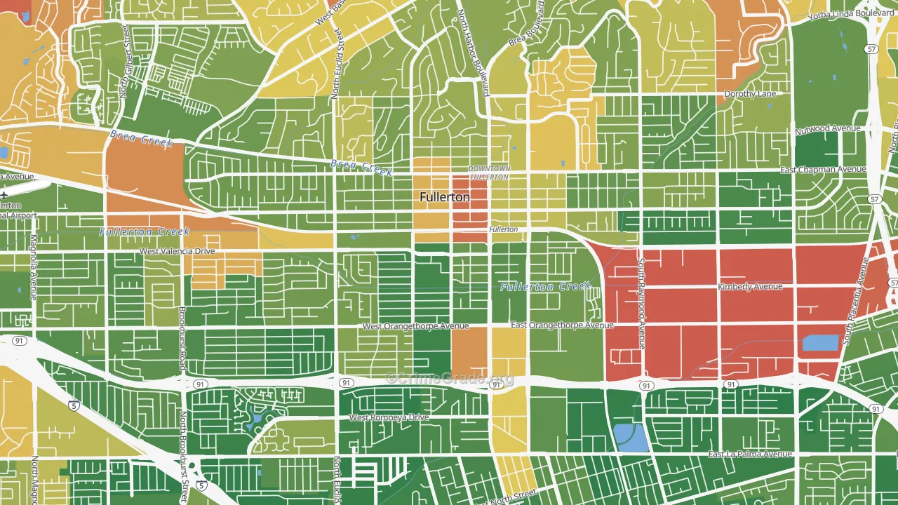 92832, CA Map of Drug-Related Crime Rates