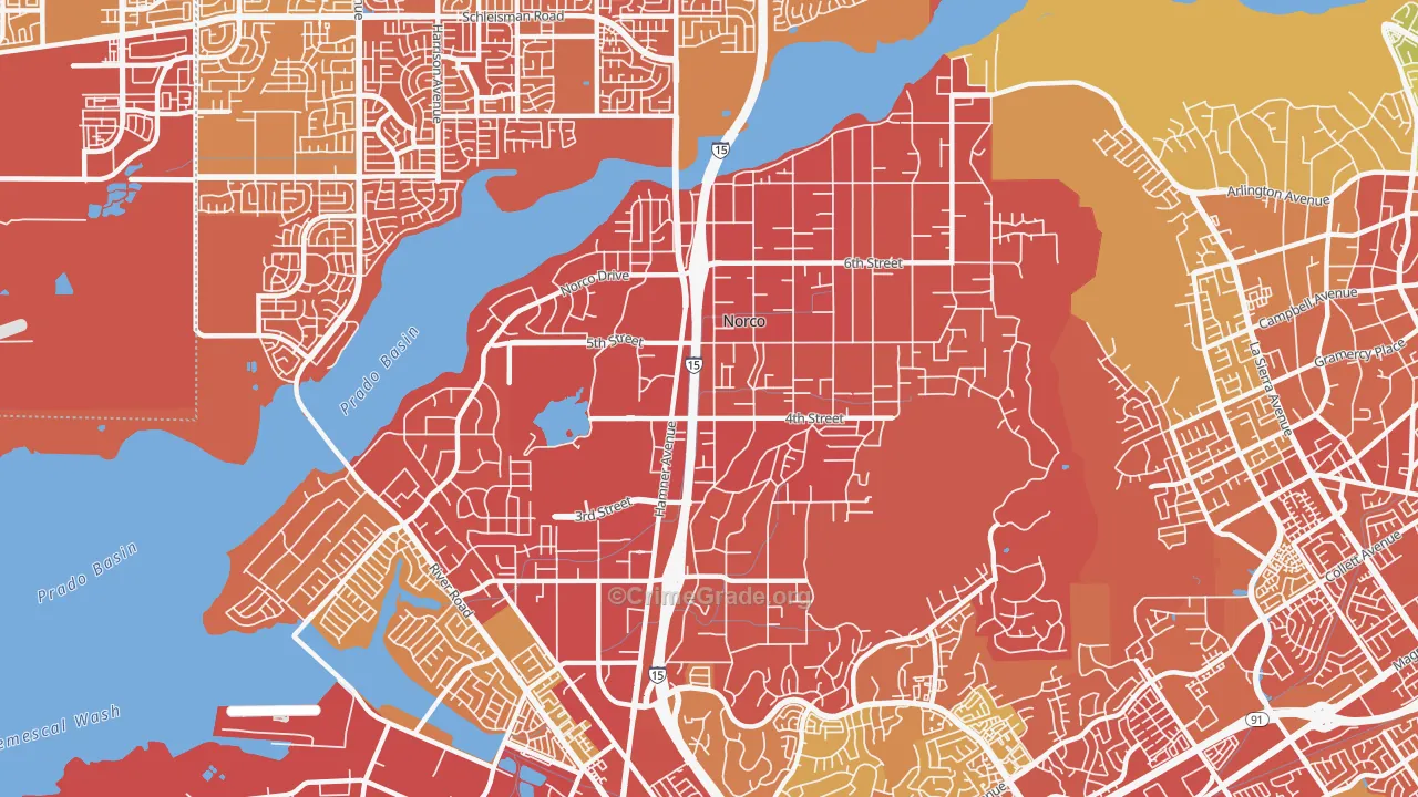 92860, CA Map of Drug-Related Crime Rates