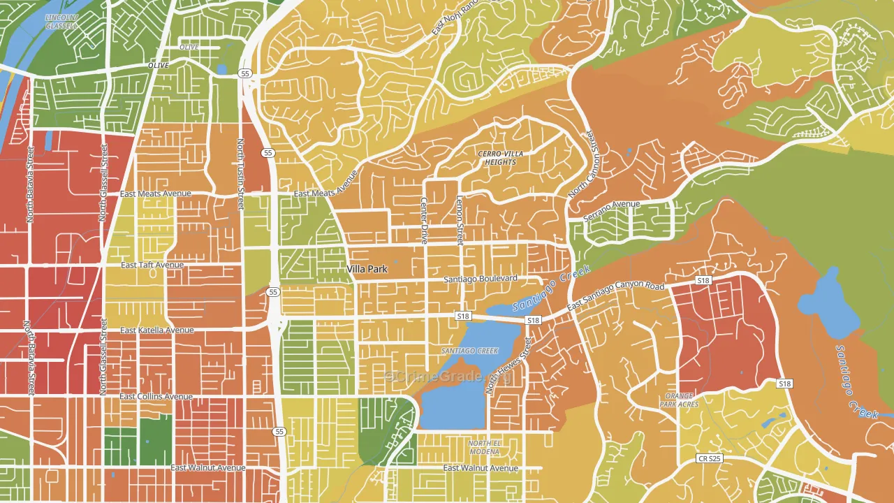 92861, CA Map of Drug-Related Crime Rates