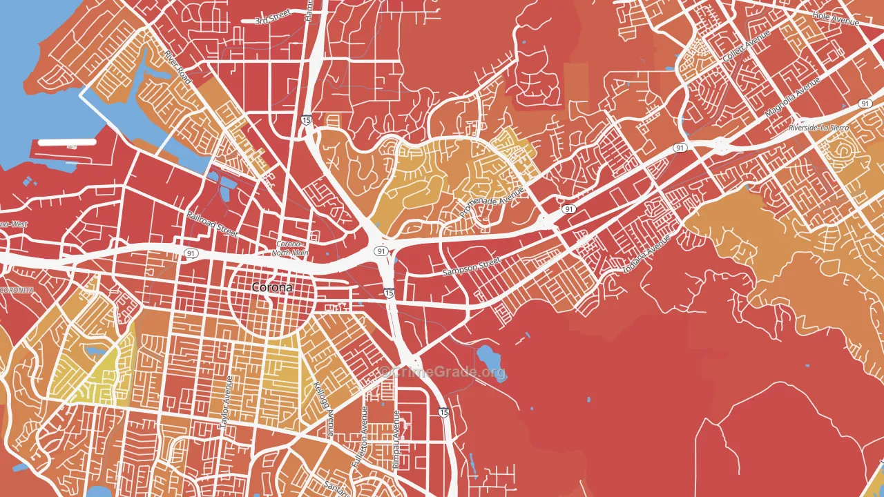 92879, CA Map of Drug-Related Crime Rates
