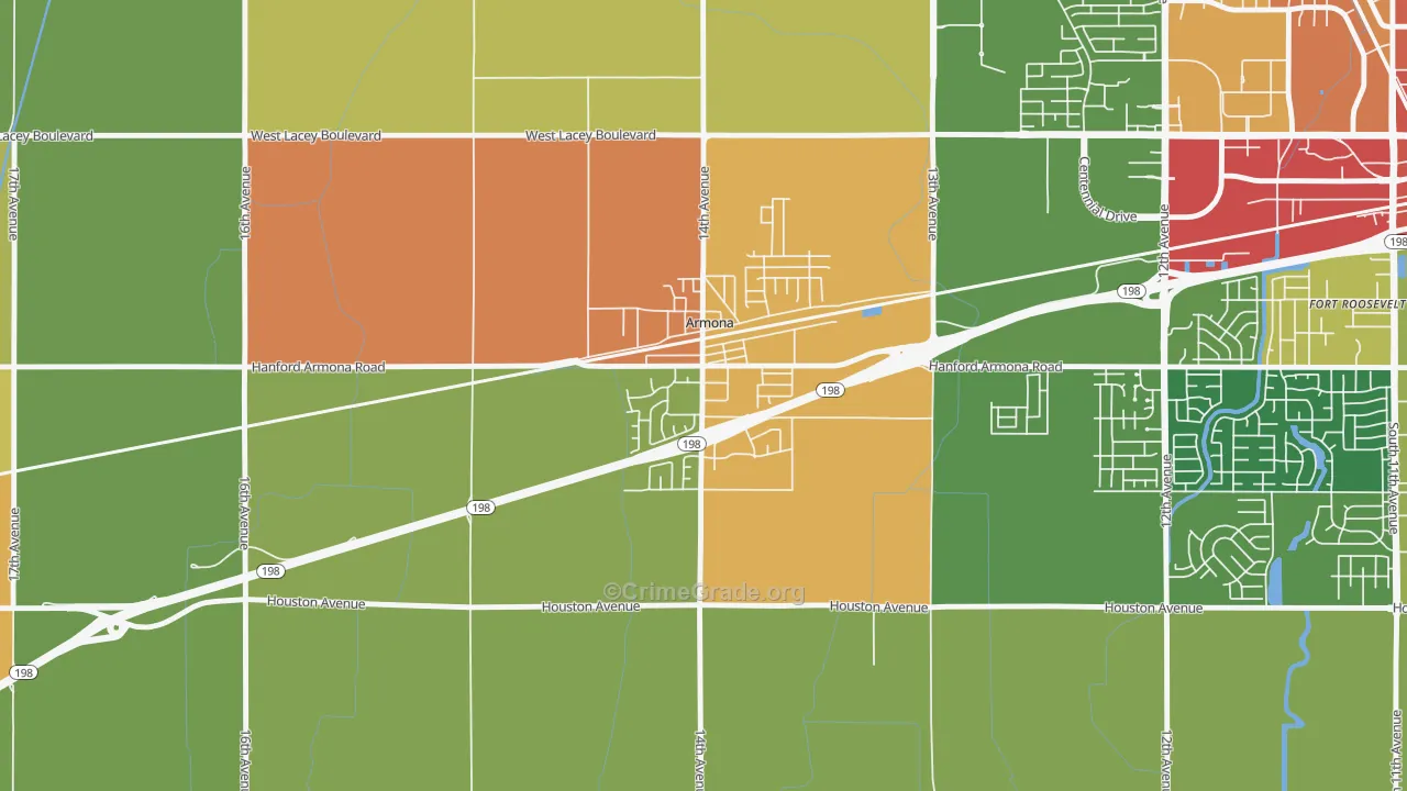 93202, CA Map of Drug-Related Crime Rates