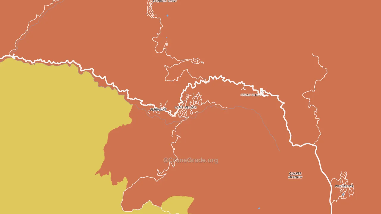 93208, CA Map of Drug-Related Crime Rates