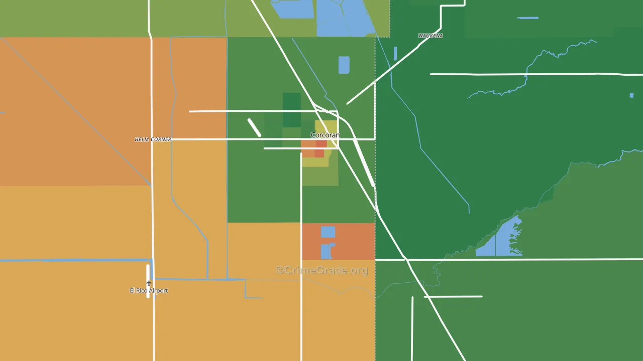 93212, CA Map of Drug-Related Crime Rates