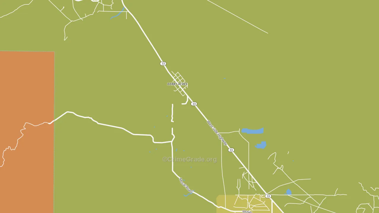93224, CA Map of Drug-Related Crime Rates