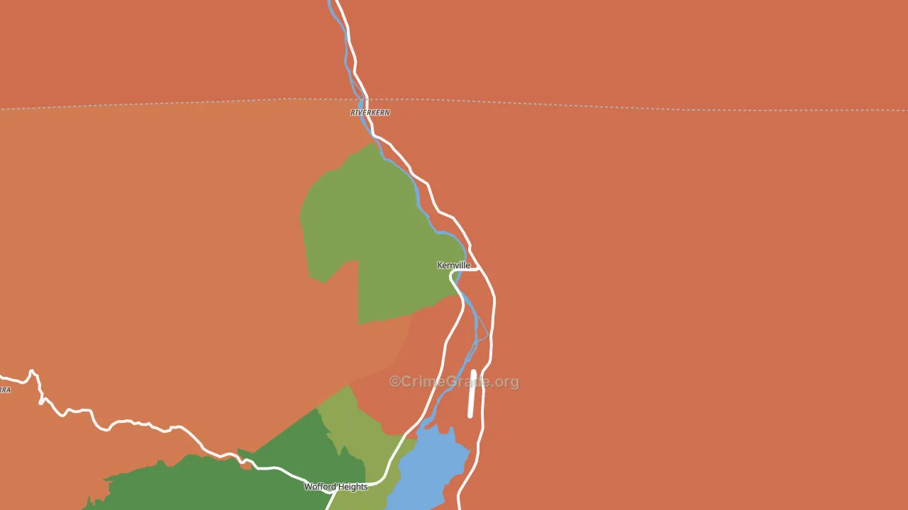 93238, CA Map of Drug-Related Crime Rates
