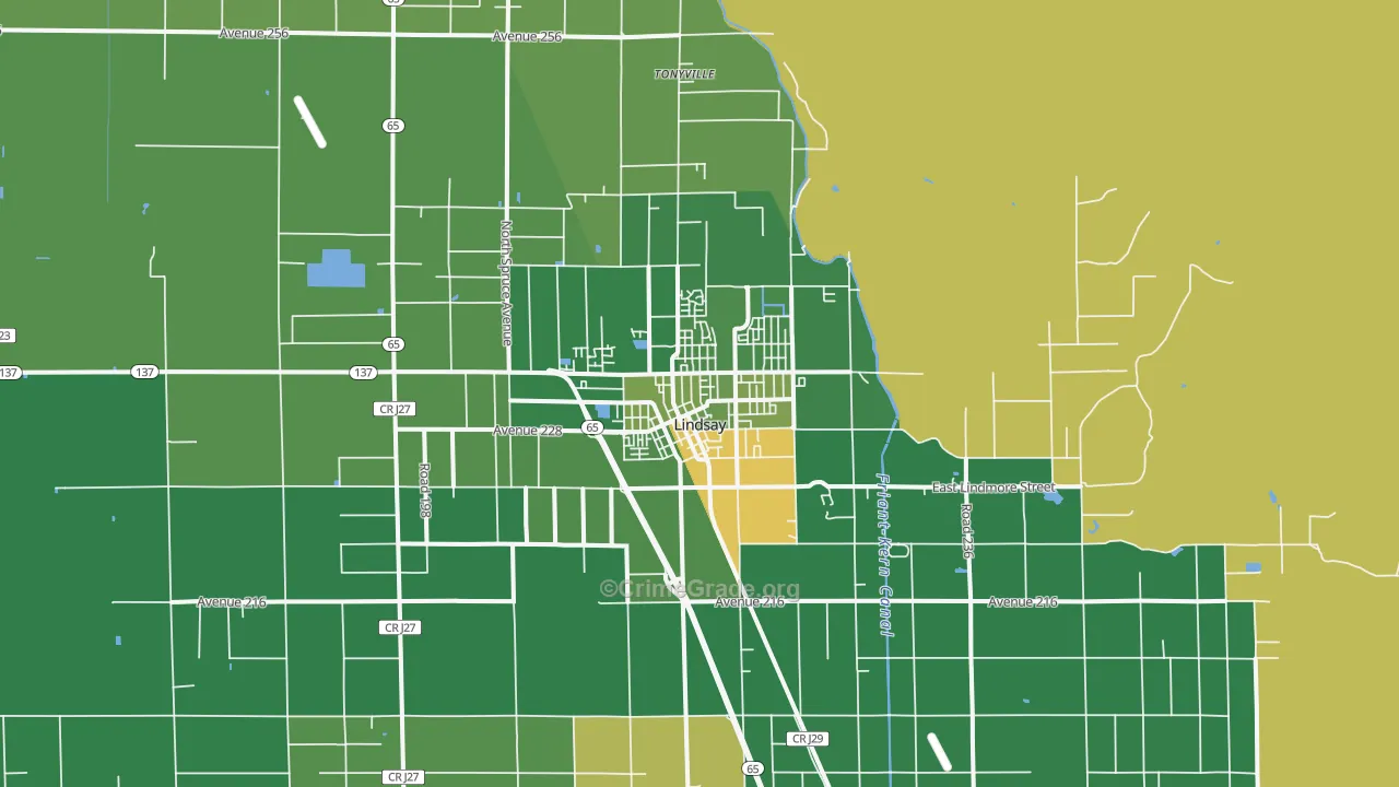 93247, CA Map of Drug-Related Crime Rates