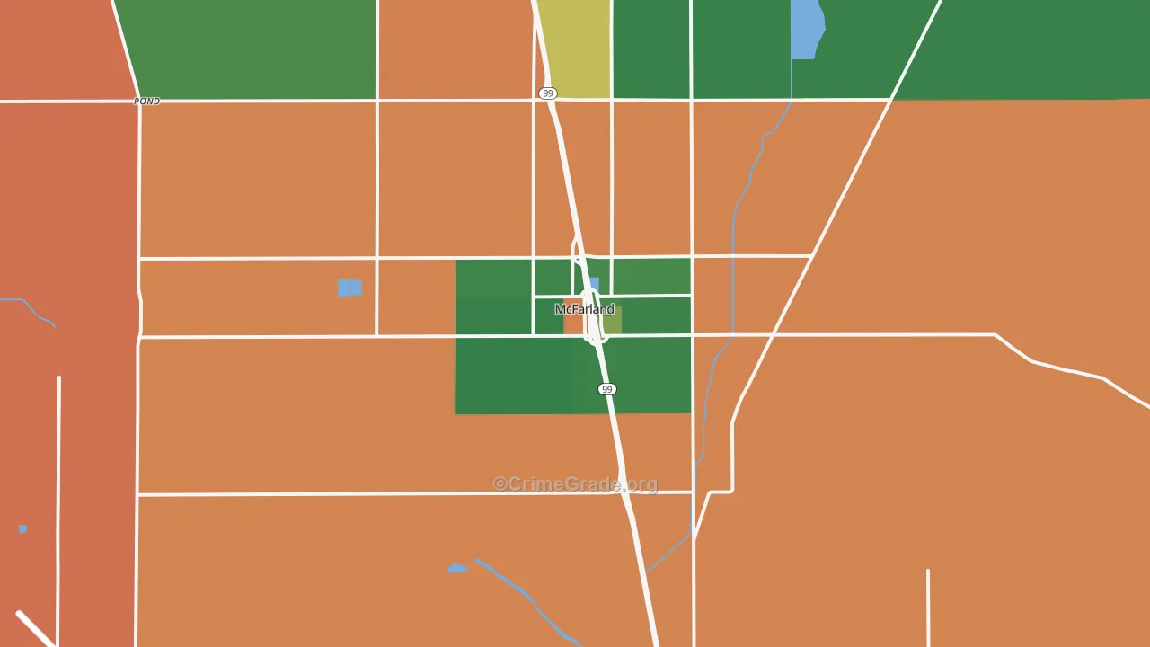 93250, CA Map of Drug-Related Crime Rates