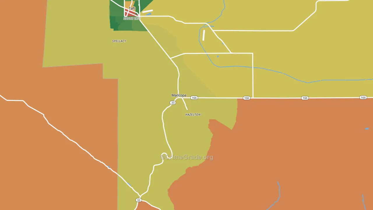 93252, CA Map of Drug-Related Crime Rates
