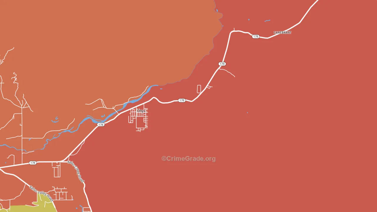 93255, CA Map of Drug-Related Crime Rates