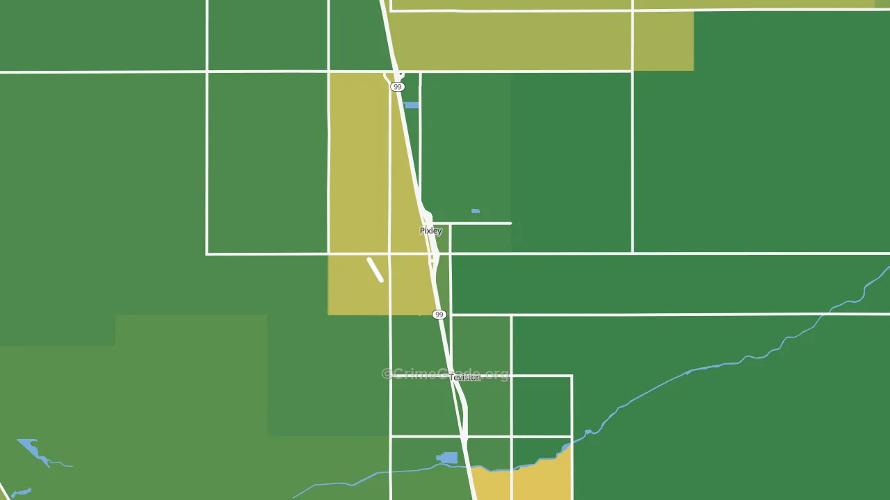 93256, CA Map of Drug-Related Crime Rates