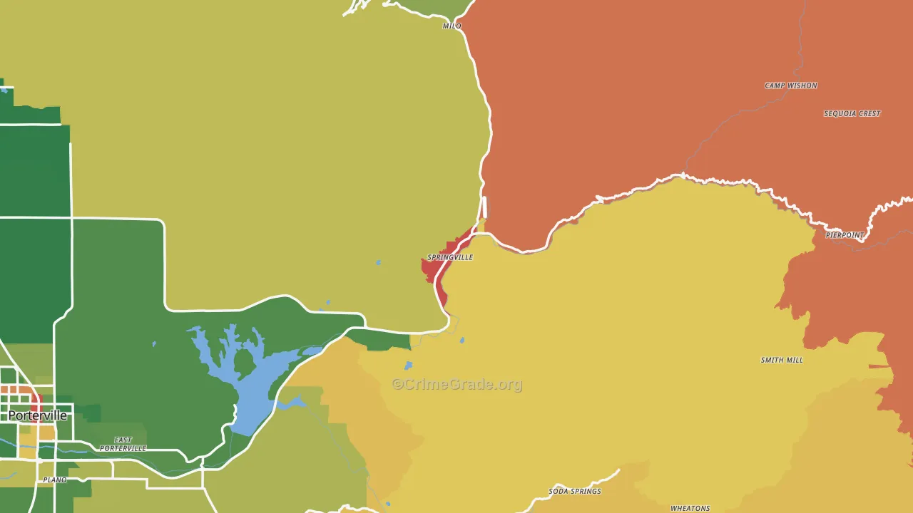 93265, CA Map of Drug-Related Crime Rates