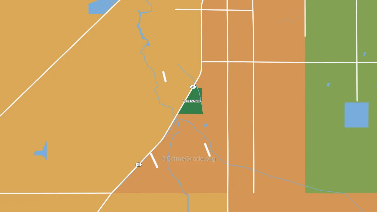 93266, CA Map of Drug-Related Crime Rates