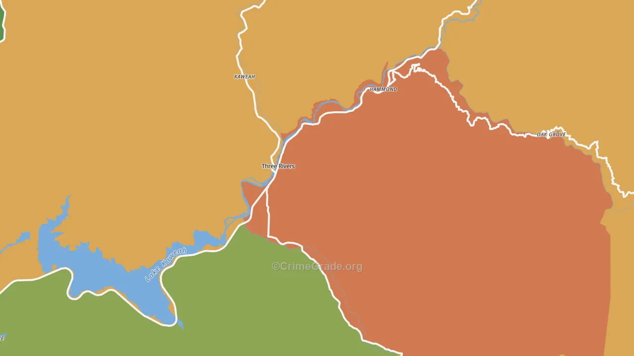 93271, CA Map of Drug-Related Crime Rates