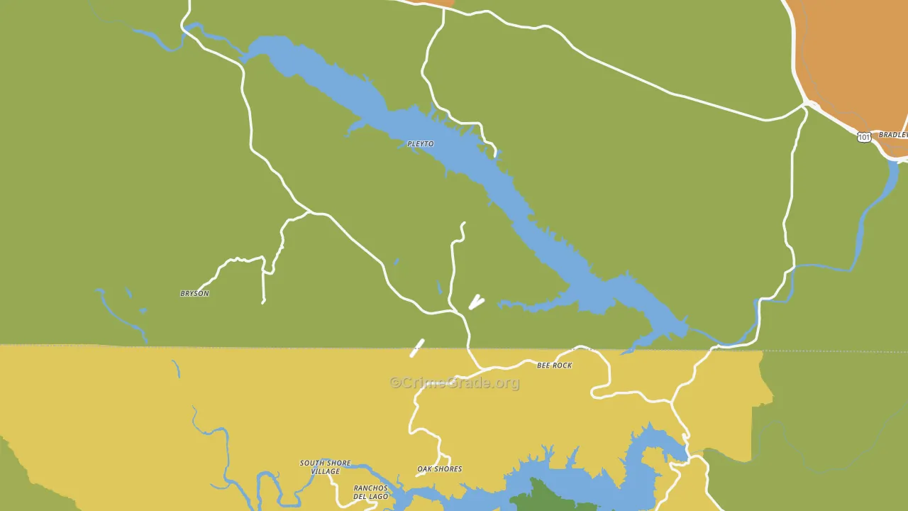 93426, CA Map of Drug-Related Crime Rates