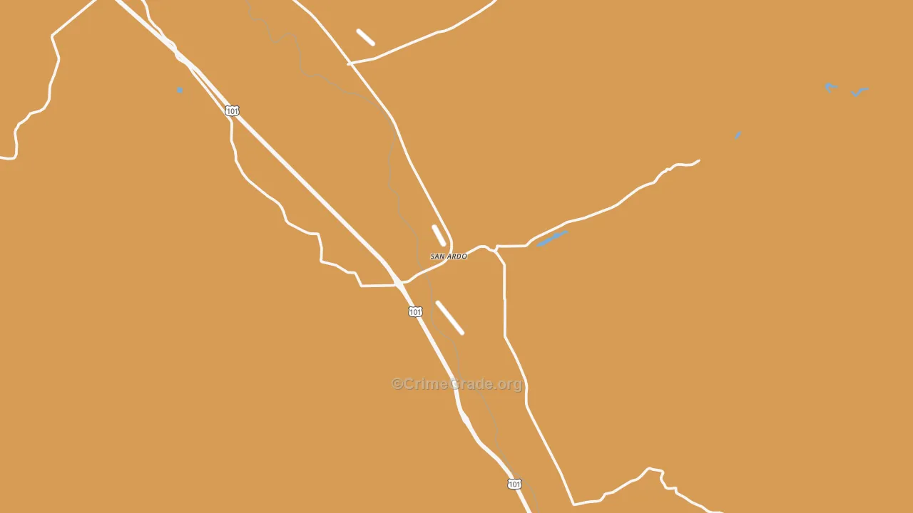 93450, CA Map of Drug-Related Crime Rates