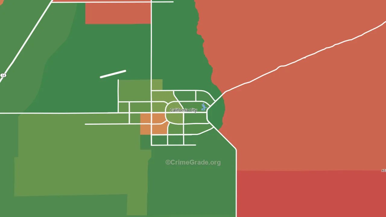 93505, CA Map of Drug-Related Crime Rates
