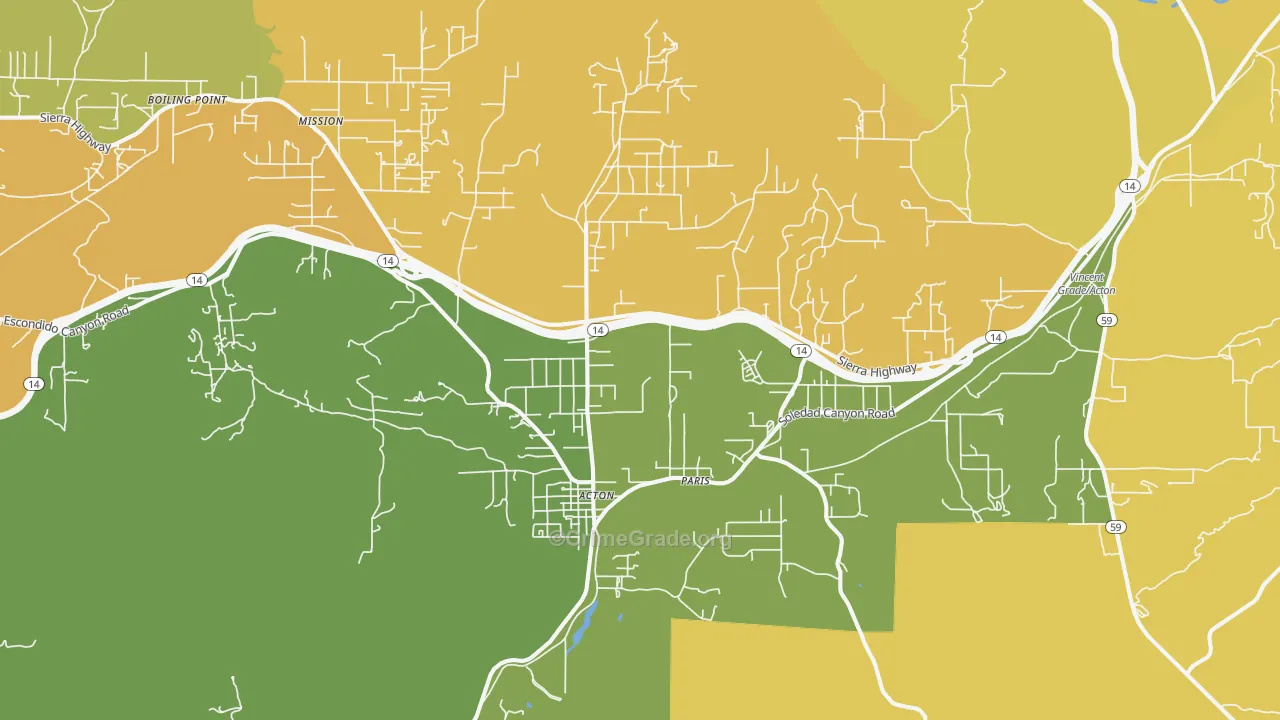 93510, CA Map of Drug-Related Crime Rates