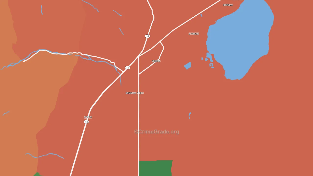 93519, CA Map of Drug-Related Crime Rates