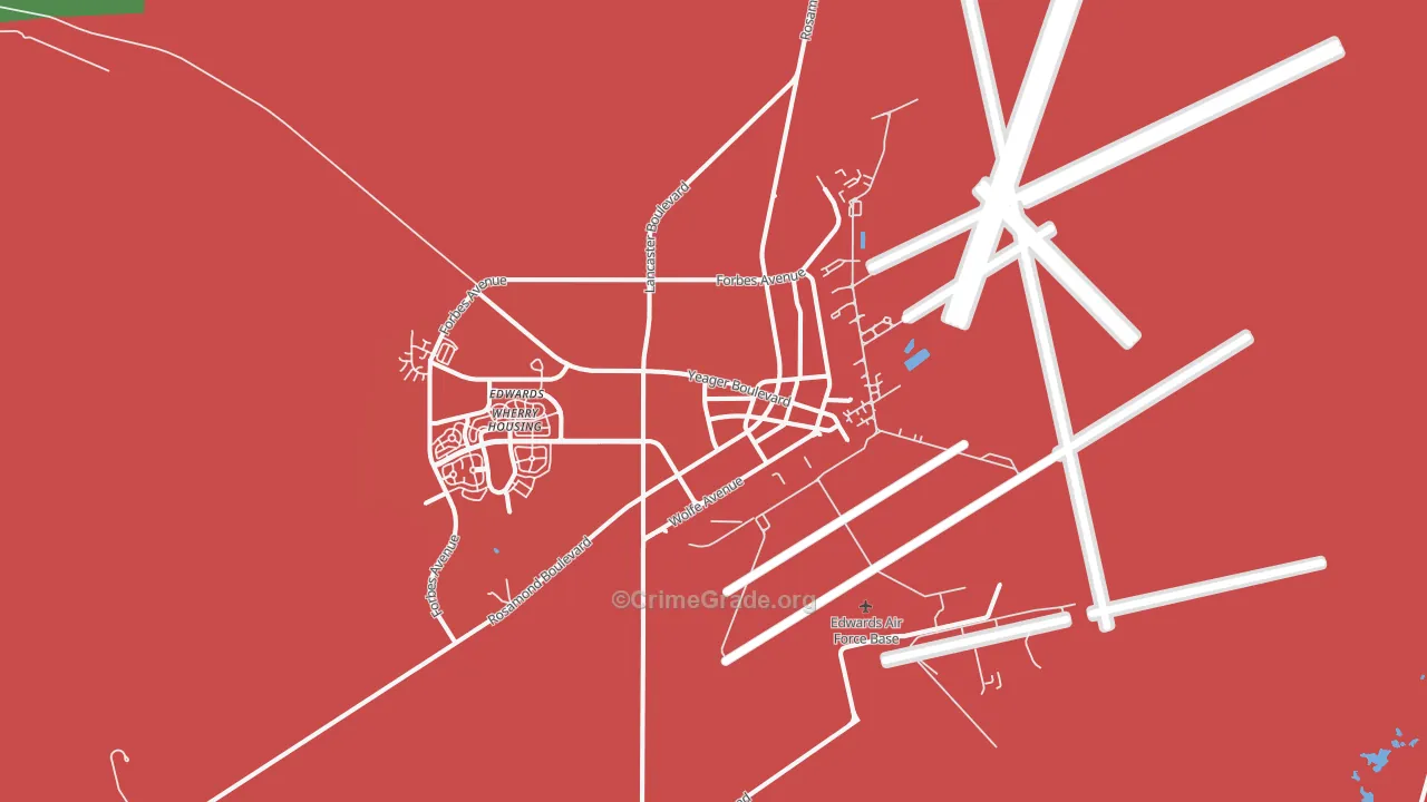 93524, CA Map of Drug-Related Crime Rates