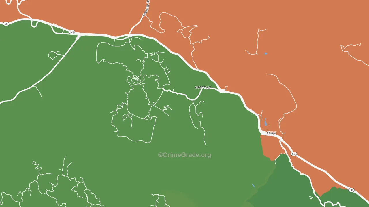 93531, CA Map of Drug-Related Crime Rates