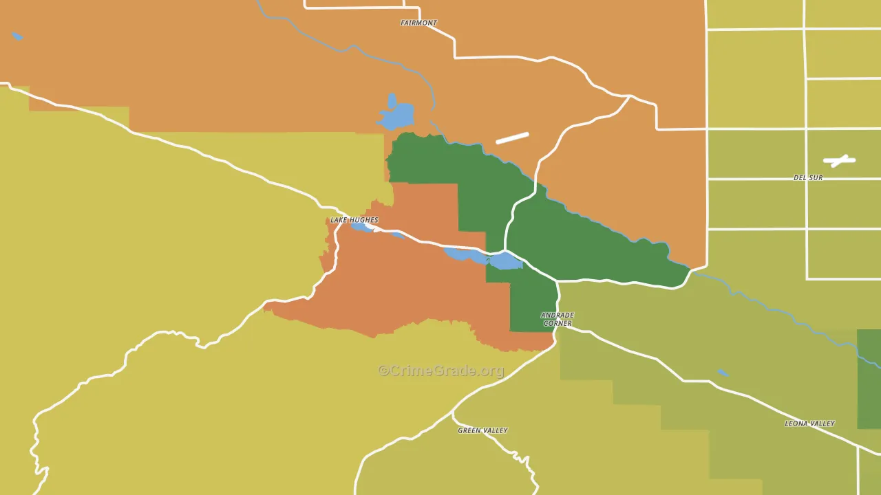93532, CA Map of Drug-Related Crime Rates