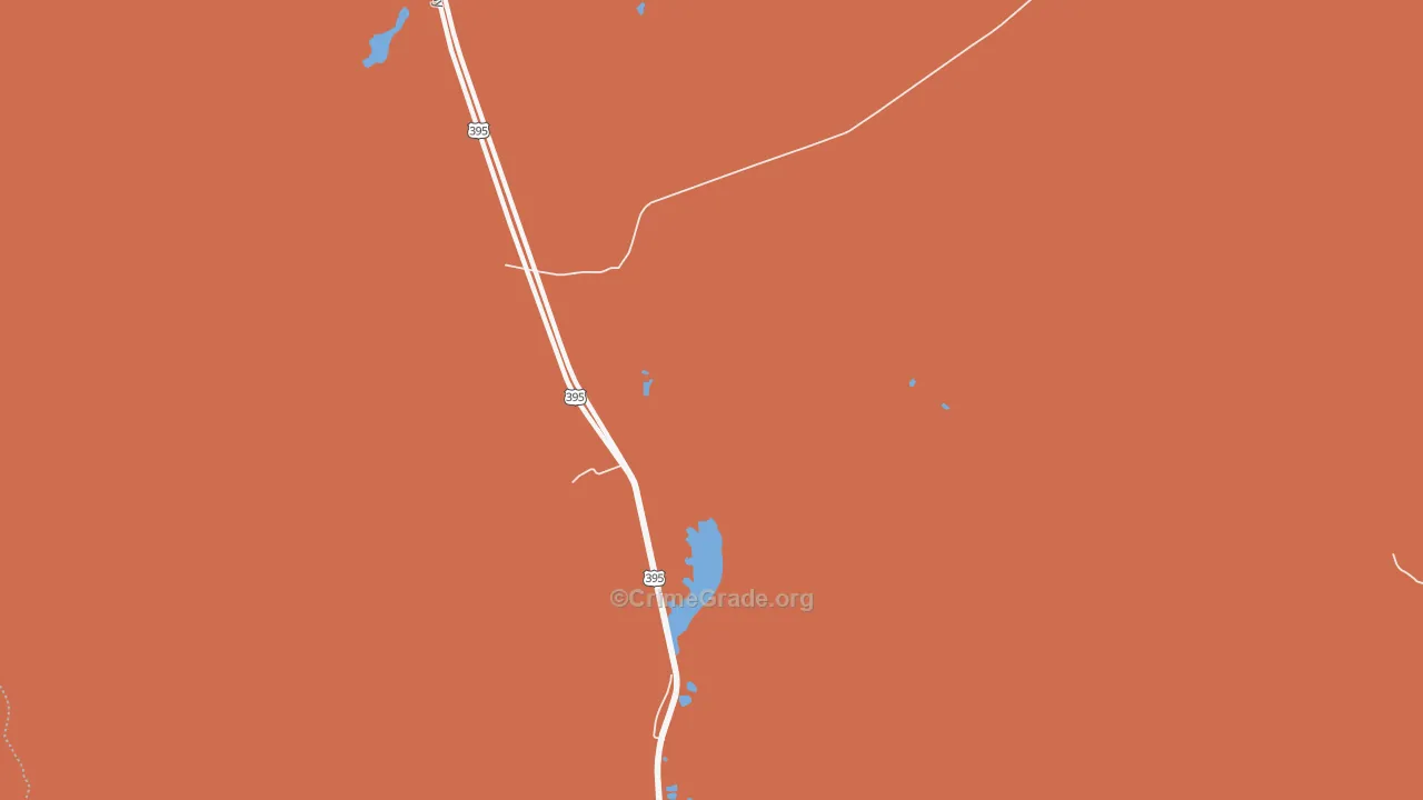 93542, CA Map of Drug-Related Crime Rates