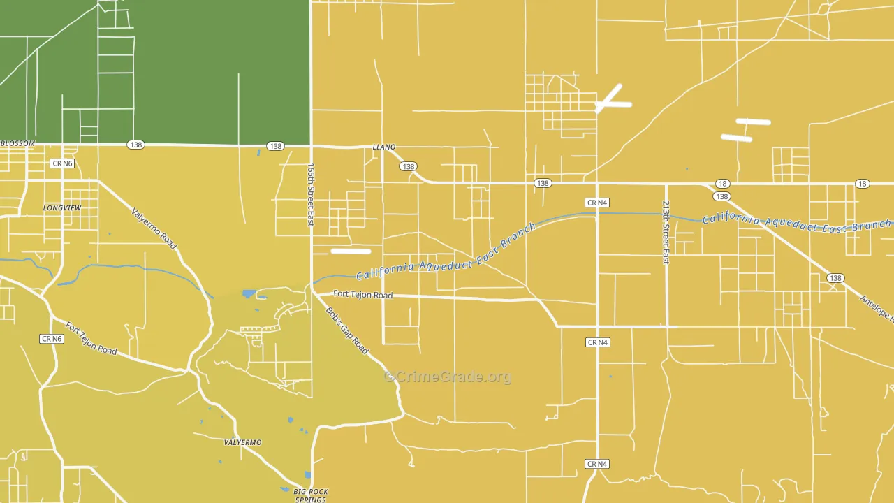 93544, CA Map of Drug-Related Crime Rates