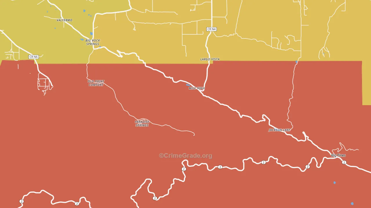 93563, CA Map of Drug-Related Crime Rates