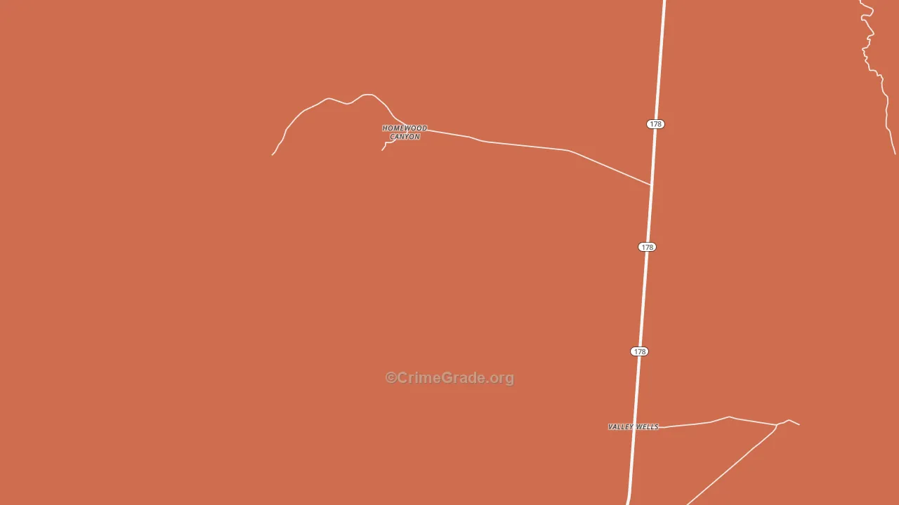 93592, CA Map of Drug-Related Crime Rates