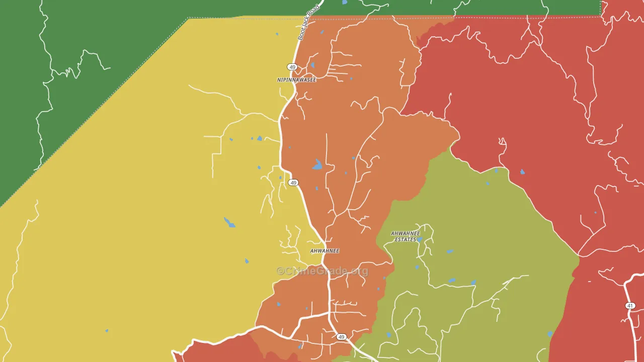 93601, CA Map of Drug-Related Crime Rates