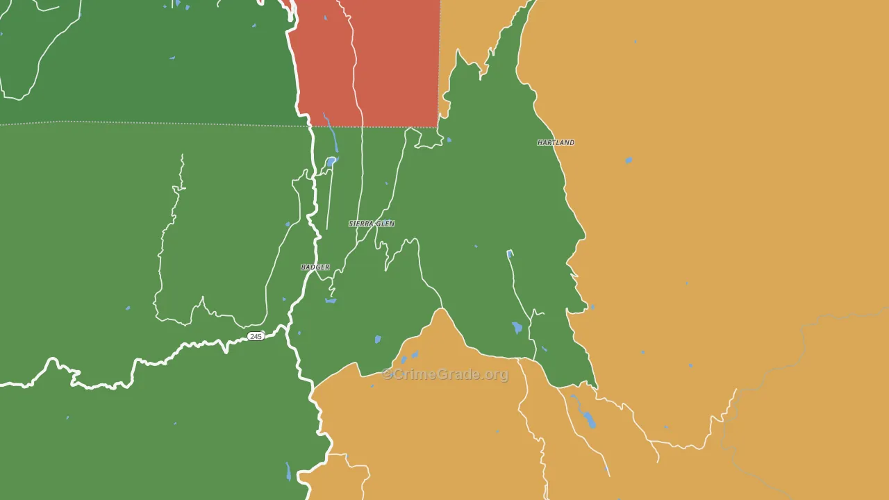 93603, CA Map of Drug-Related Crime Rates