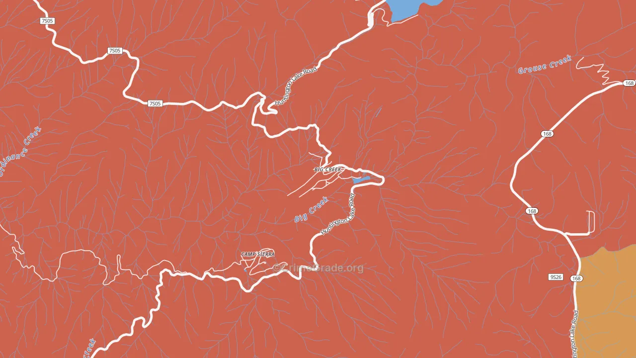93605, CA Map of Drug-Related Crime Rates