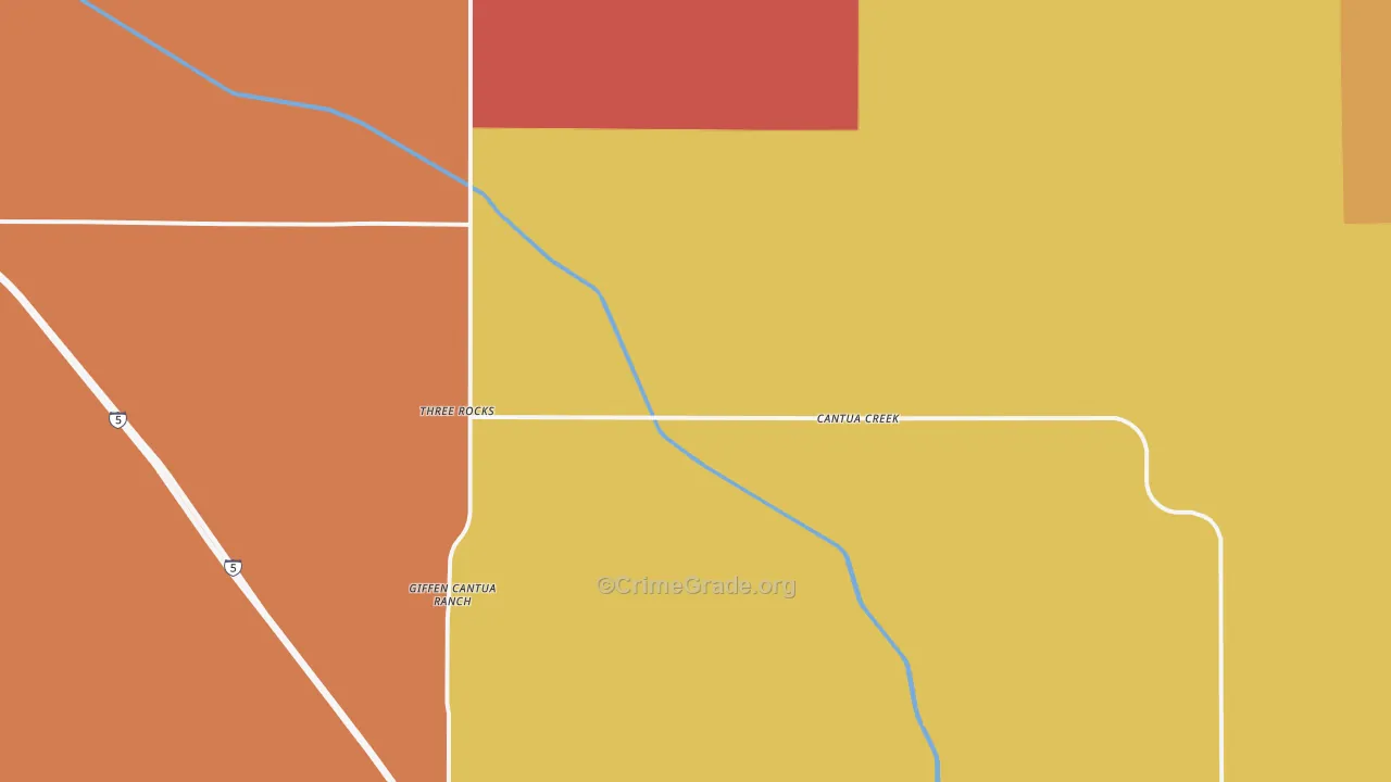 93608, CA Map of Drug-Related Crime Rates