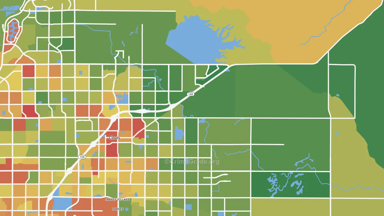 93619, CA Map of Drug-Related Crime Rates