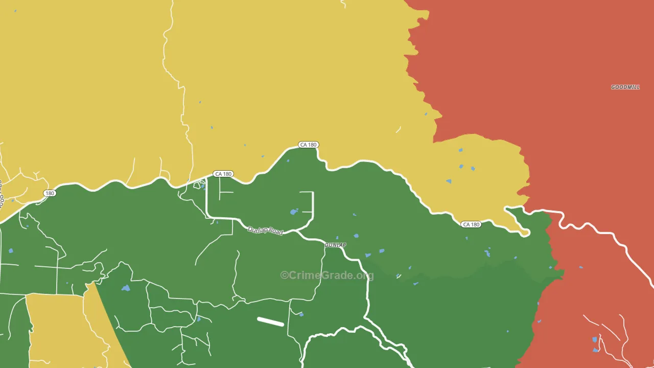 93621, CA Map of Drug-Related Crime Rates