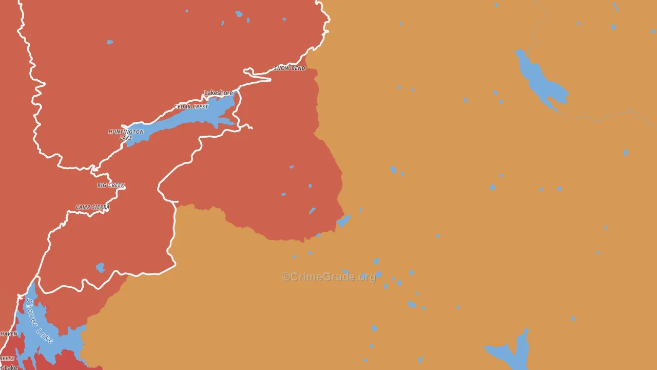 93634, CA Map of Drug-Related Crime Rates
