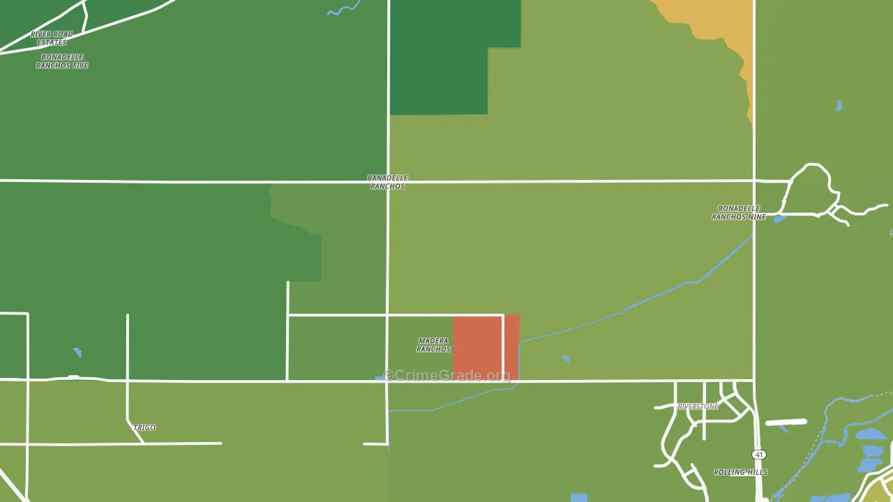 93636, CA Map of Drug-Related Crime Rates