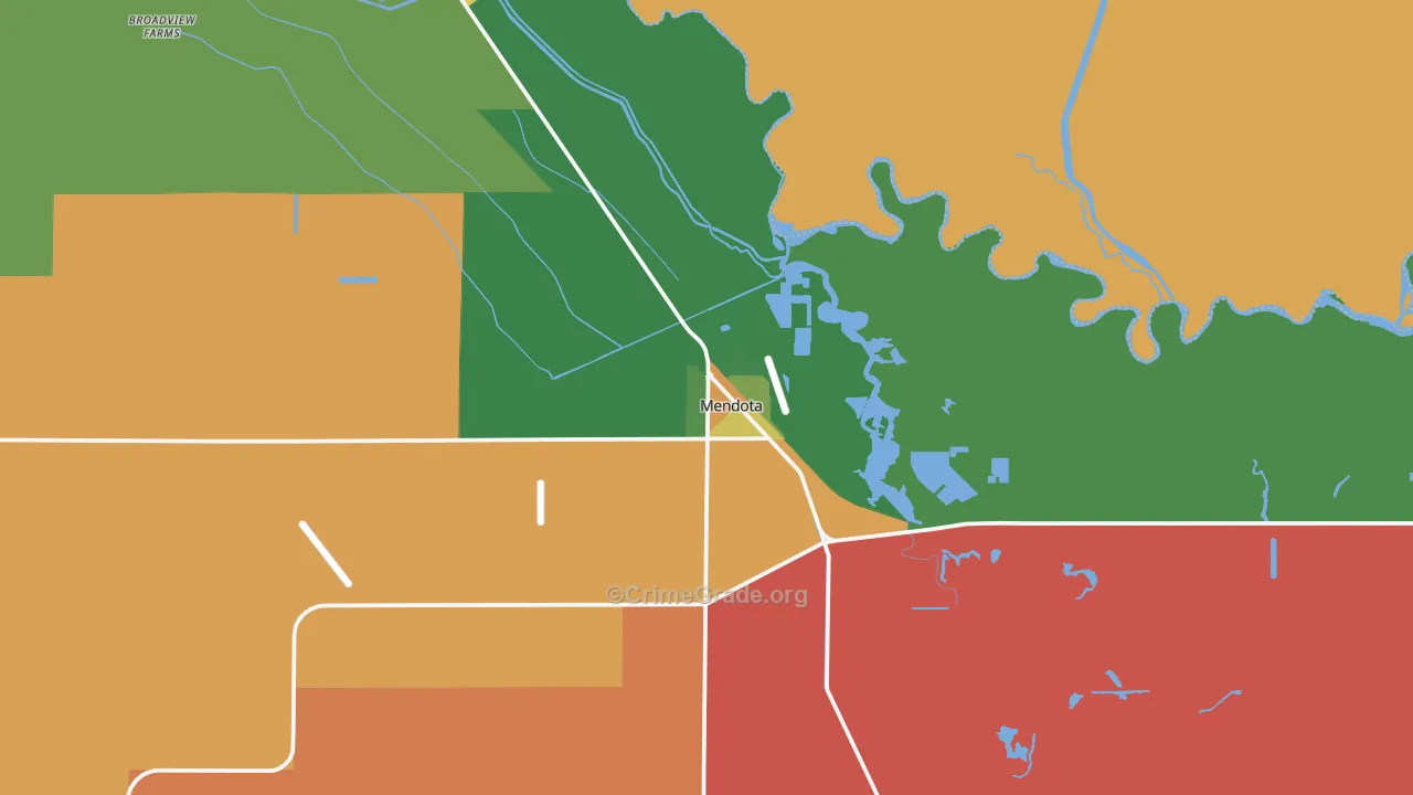 93640, CA Map of Drug-Related Crime Rates
