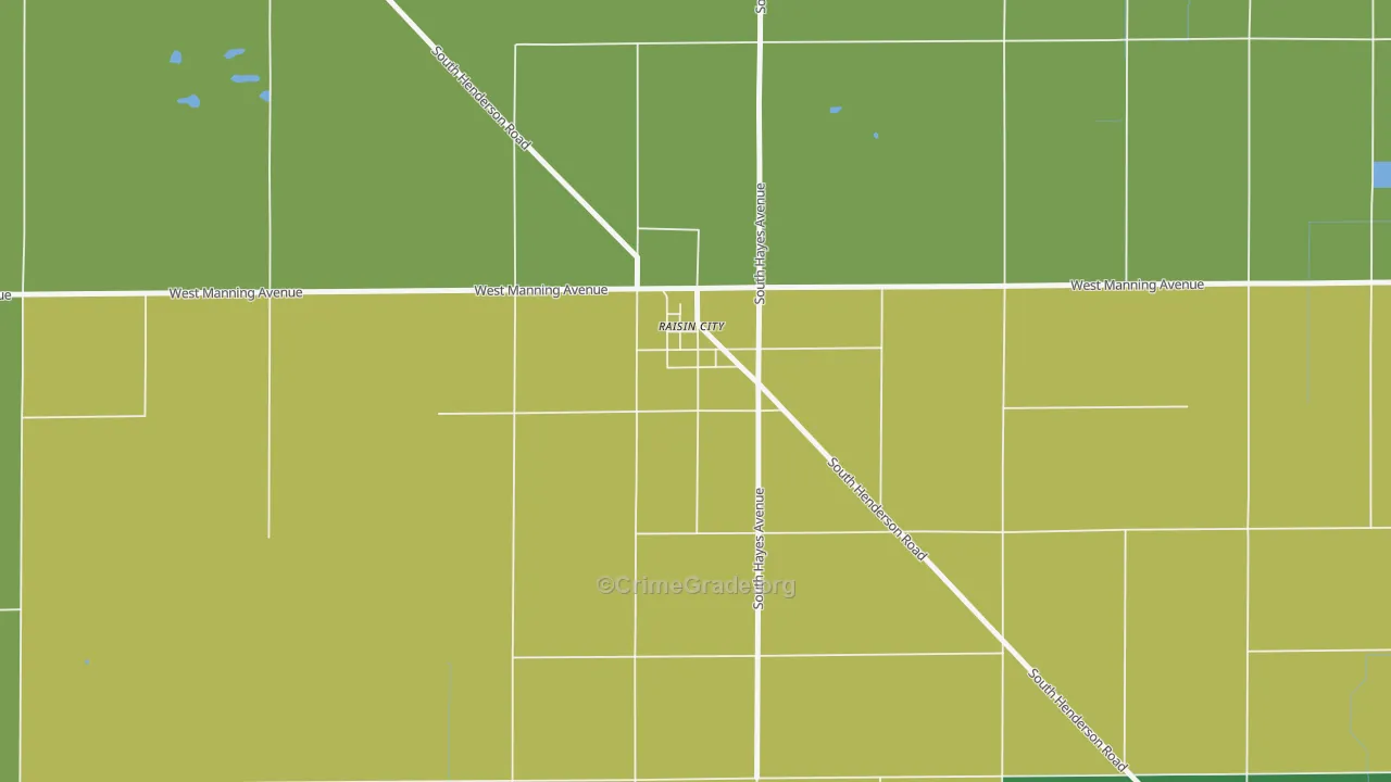 93652, CA Map of Drug-Related Crime Rates