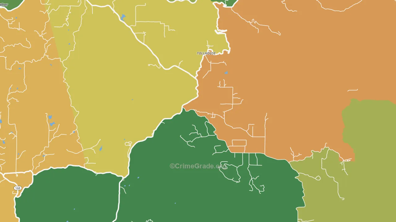 93667, CA Map of Drug-Related Crime Rates