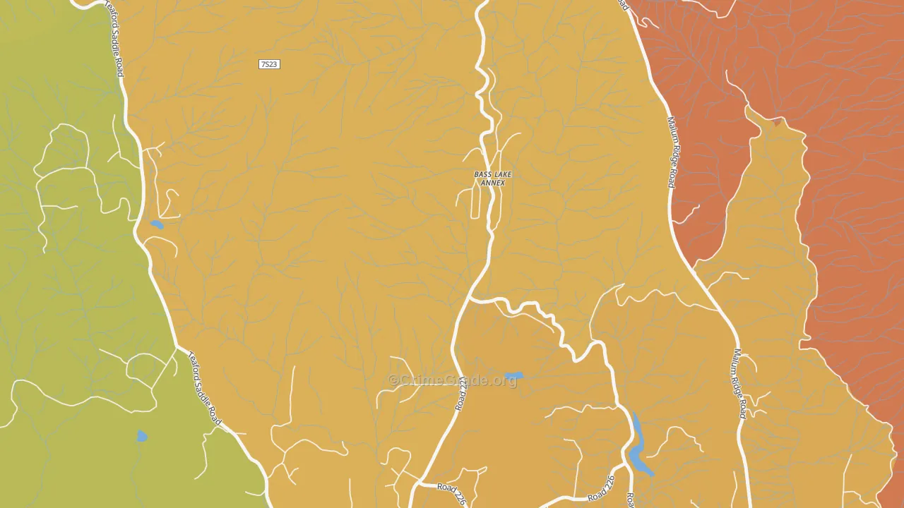 93669, CA Map of Drug-Related Crime Rates