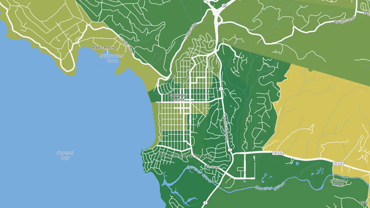 93921, CA Map of Drug-Related Crime Rates