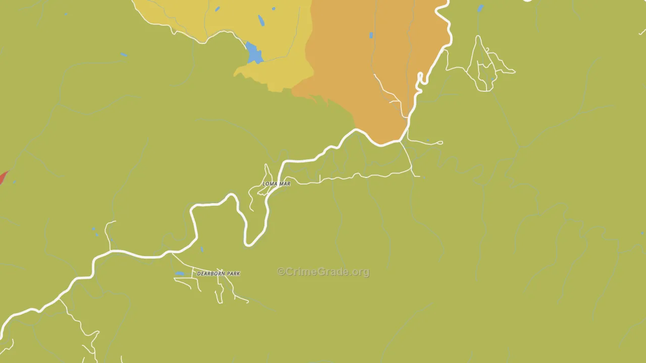 94021, CA Map of Drug-Related Crime Rates