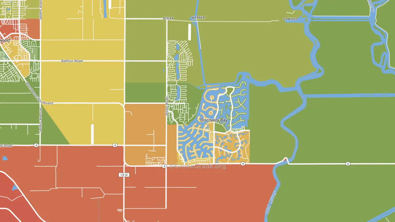 94505, CA Map of Drug-Related Crime Rates